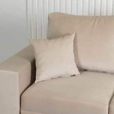 Диван 3-х місний оксамитовий MEBEL ELITE NICOLO Velvet 238 см бежевий