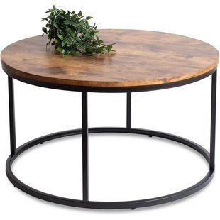 Журнальный стол MEBEL ELITE TIM MAX 80*80 см Дуб рустик