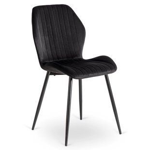Стул бархатный MEBEL ELITE LILAC Черный
