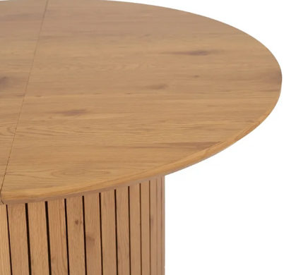 Стіл круглий розкладний MEBEL ELITE CHARLES 120-160х120 см Дуб
