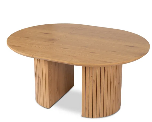 Стіл круглий розкладний MEBEL ELITE CHARLES 120-160х120 см Дуб