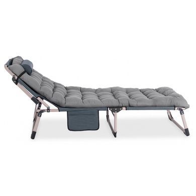 Складной шезлонг MEBEL ELITE SATURN Серый