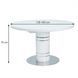 Стол Stratos Белый 120(160)х120 см SIGNAL
