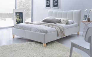 Ліжко Sandy Білий 160х200 см HALMAR