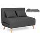 Диван раскладной MEBEL ELITE MARRY 2 ткань: серый
