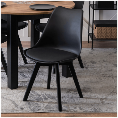 Обеденный стул MEBEL ELITE SCANDI Черный/Черный
