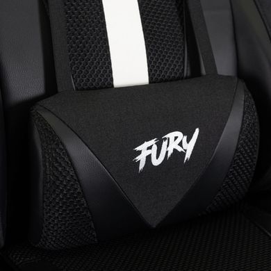 Геймерское кресло MEBEL ELITE FURY Черный/белый