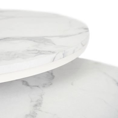 Комплект журнальних столів MEBEL ELITE JOE MAX Marmur 2 шт 80*80 см Білий