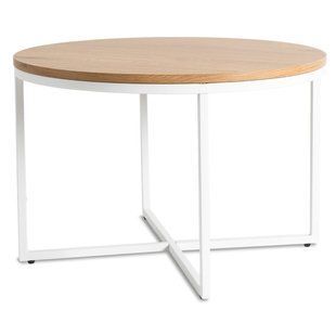 Журнальний стіл MEBEL ELITE HANTEL 70*70 см Білий