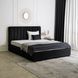 Ліжко двоспальне оксамитове MEBEL ELITE 160x200 MARI Velvet Чорний