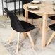 Стул MEBEL ELITE NEVEL, Ткань: Черный / Ножки: Дуб