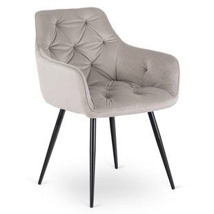 Обеденный стул MEBEL ELITE MODESTO Welur Серый