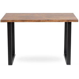 Стол MEBEL ELITE ALTE 120х65 см дуб рустик / черный