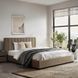 Ліжко двоспальне оксамитове MEBEL ELITE 160x200 MARI Velvet Бежевий