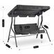 Садовая качель MEBEL ELITE RENO 180х110х158 см Серый