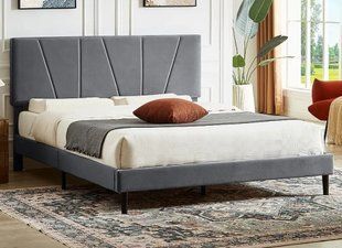 Кровать SAVANA Velvet Серый 120x200