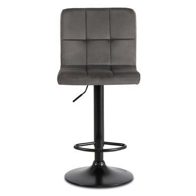 Барний стілець MEBEL ELITE NERO Welur Сірий