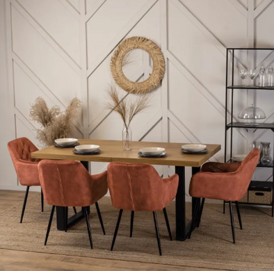 Стул бархатный MEBEL ELITE VIKI Ore Velvet горчица