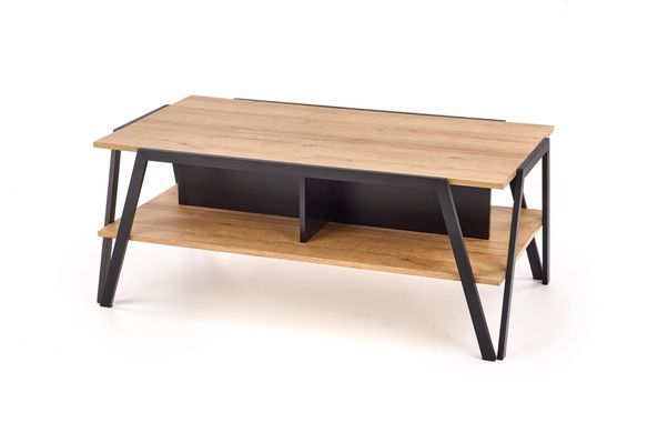 Журнальный столик Volta Дуб Золотой 113х63 см HALMAR