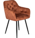 Стул бархатный MEBEL ELITE VIKI Ore Velvet горчица