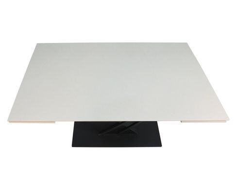 Стол INTARSIO FERNANDO CERAMIC 140(200)*90 бежевый/черный