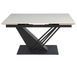Стол INTARSIO FERNANDO CERAMIC 140(200)*90 бежевый/черный