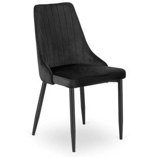 Обеденный стул MEBEL ELITE BARI Welur Черный
