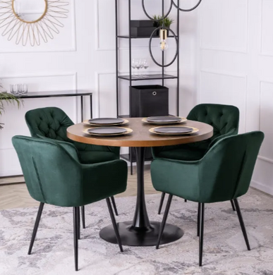 Стул бархатный MEBEL ELITE VIKI Velvet зеленый
