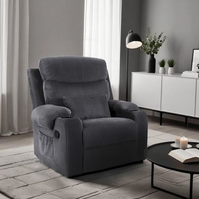Кресло мягкое MEBEL ELITE TORRES велюр Серый