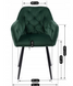 Стул бархатный MEBEL ELITE VIKI Velvet зеленый