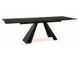 Стол Salvadore Melted Glass 160(240)X90 см Черный Мат SIGNAL