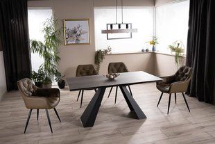 Стол Salvadore Ceramic 180(260)X90 см Черный Мат SIGNAL