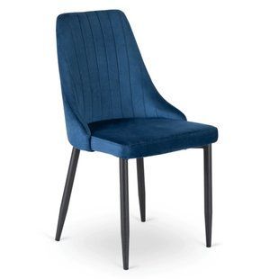 Обеденный стул MEBEL ELITE BARI Welur Синий