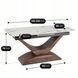 Розкладний обідній стіл MEBEL ELITE ALICANTE Marmur 160(220)*90 см Білий/Горіх
