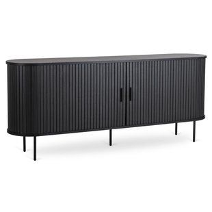 Комод MEBEL ELITE TRISH 180 см Черный