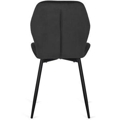 Стул бархатный MEBEL ELITE LUCKY велюр Черный