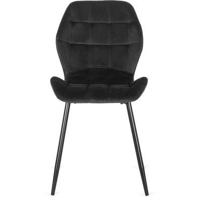 Стул бархатный MEBEL ELITE LUCKY велюр Черный