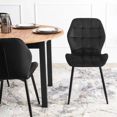 Стул бархатный MEBEL ELITE LUCKY велюр Черный