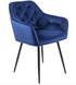 Стул бархатный MEBEL ELITE VIKI Velvet темно-синий