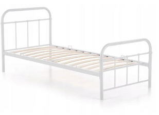 Кровать односпальная металлическая MEBEL ELITE 90x200 см PABLO белый