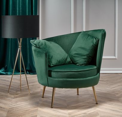 Кресло Almond Velvet Зеленый HALMAR