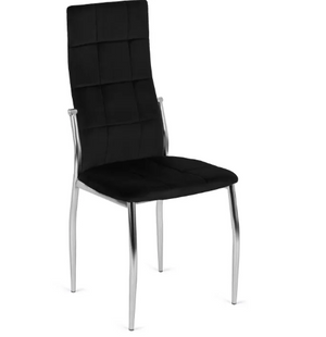 Стілець оксамитовий MEBEL ELITE MOLLY Velvet Чорний