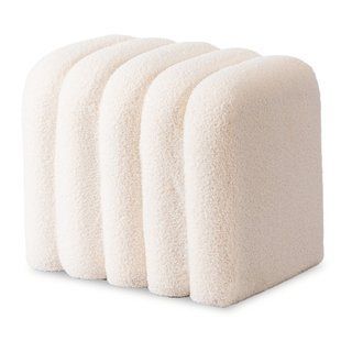 Пуф MEBEL ELITE KARBON Кремовый