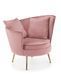 Кресло Almond Velvet Розовый HALMAR