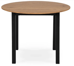Стол кухонный круглый MEBEL ELITE TEO 100 см Золотой дуб