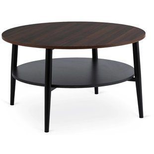 Журнальный стол MEBEL ELITE PAULO MAX Орех/Черный