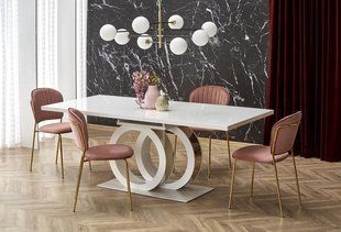 Стол GALARDO 160(200)x90 см Белый / Золото HALMAR