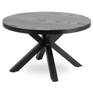 Журнальный стол MEBEL ELITE LINCOLN 80*80 см Черный/Черный