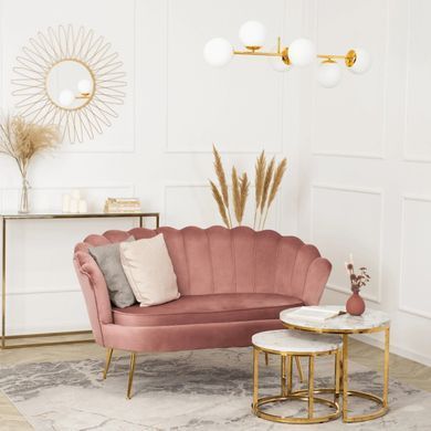 Диван MEBEL ELITE ZENDAYA Welur Розовый