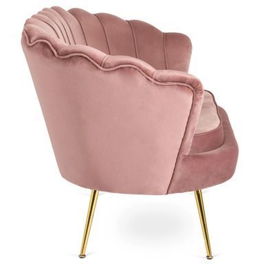 Диван MEBEL ELITE ZENDAYA Welur Розовый